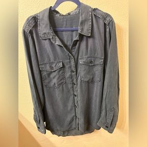 Rebel Rebel Wilson x Angels navy blue button down shirt size 2X